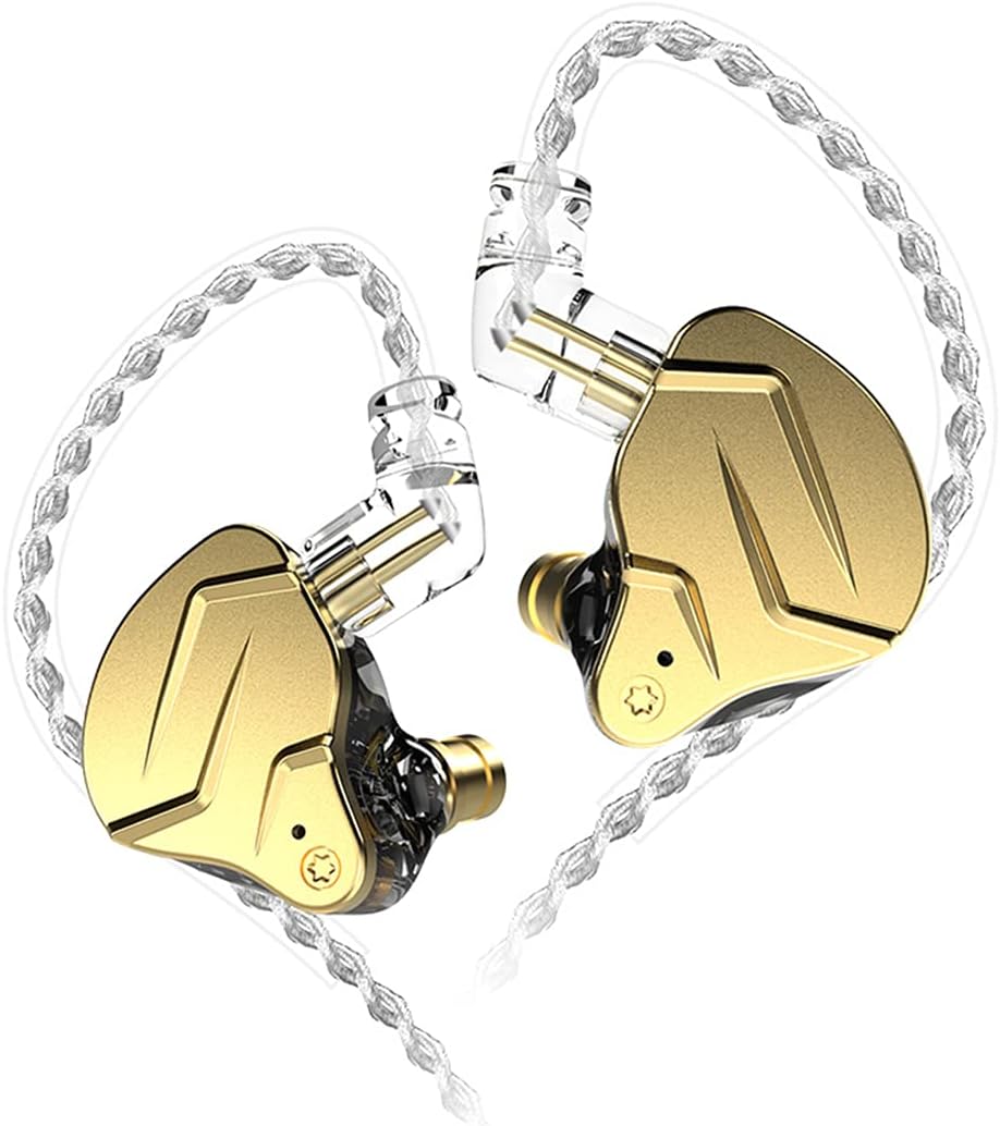 KZ ZSN Pro X Auriculares In-Ear Monitor 1BA+1DD HiFi con Cable Desmontable – Auriculares Deportivos y Gaming con Cancelación de Ruido Pasiva, Compatible con PC, Teléfono y Tablet